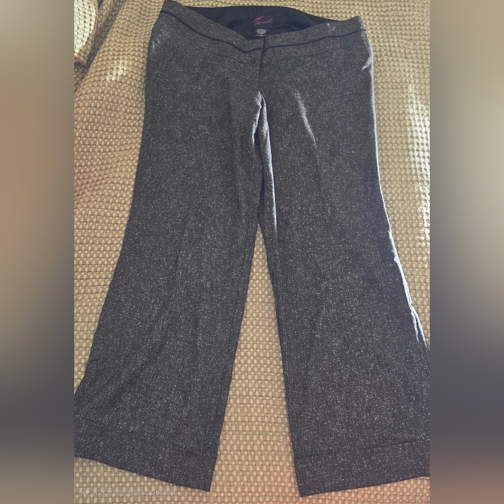 Torrid Gray Wide-Leg Trousers